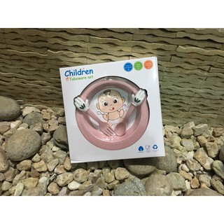 Bát ăn dặm lúa mạch kèm thìa dĩa Children