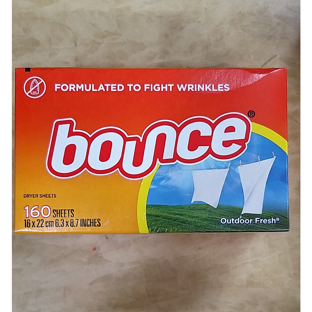 Giấy thơm quần áo Bounce hộp 160 tờ của Mỹ