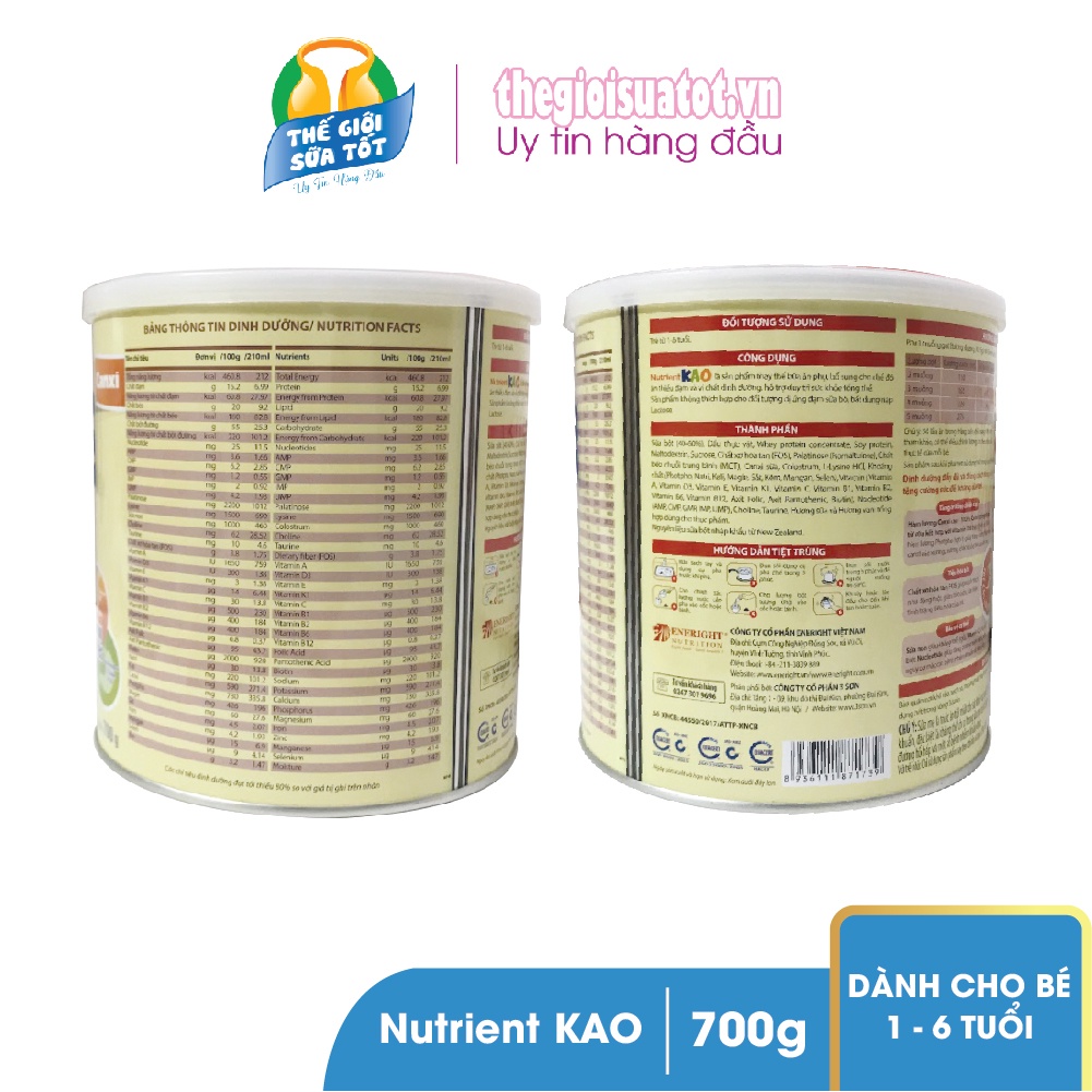 Sữa Nutrient Kao Giúp trẻ phát triển thể chất và trí tuệ vượt trội.- 700g | BigBuy360 - bigbuy360.vn