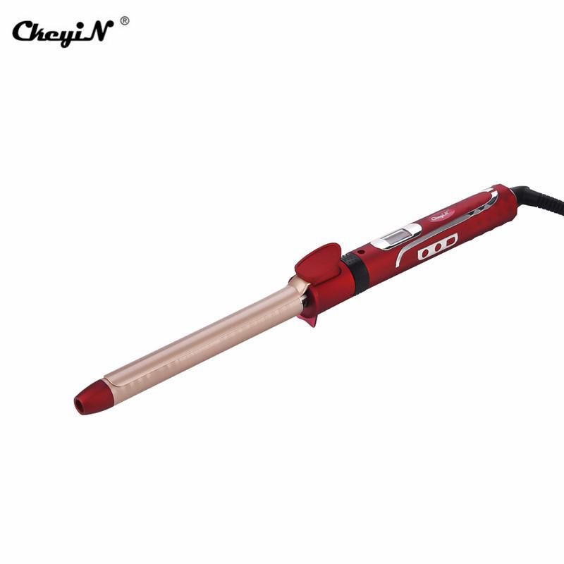 Máy uốn tóc xoăn CkeyiN thông minh có thể xoay 360 độ 19mm