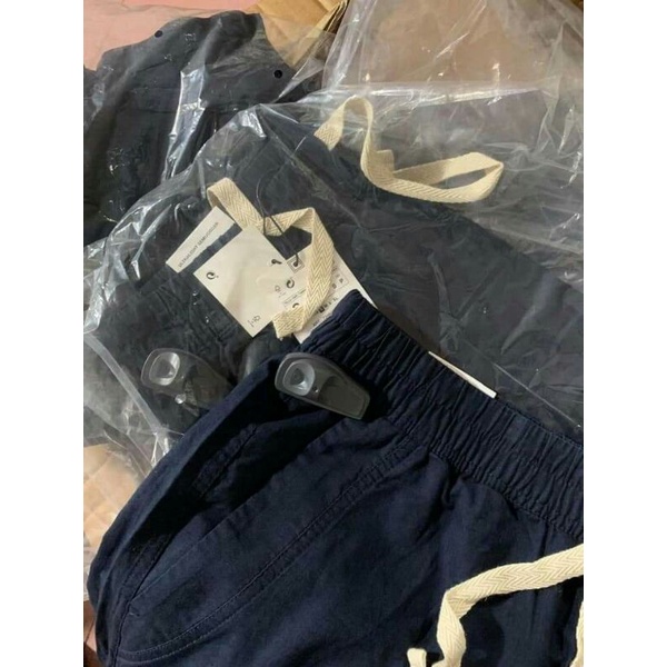Quần Jogeer Linen waisr cotton Zara dư xịn nguyên chip