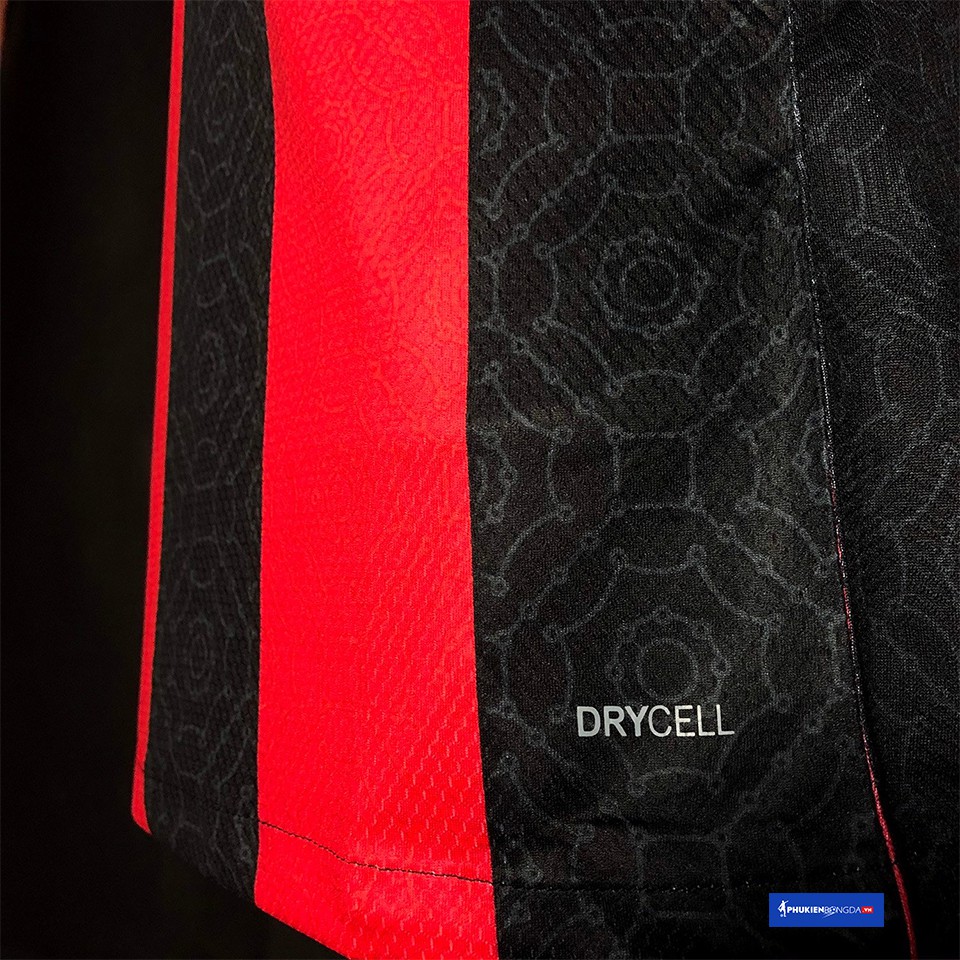 Áo AC Milan sân nhà 2020-2021 sọc đỏ đen, áo AC Milan sọc đỏ đen sân nhà 2021 ❝Thái Lan❞