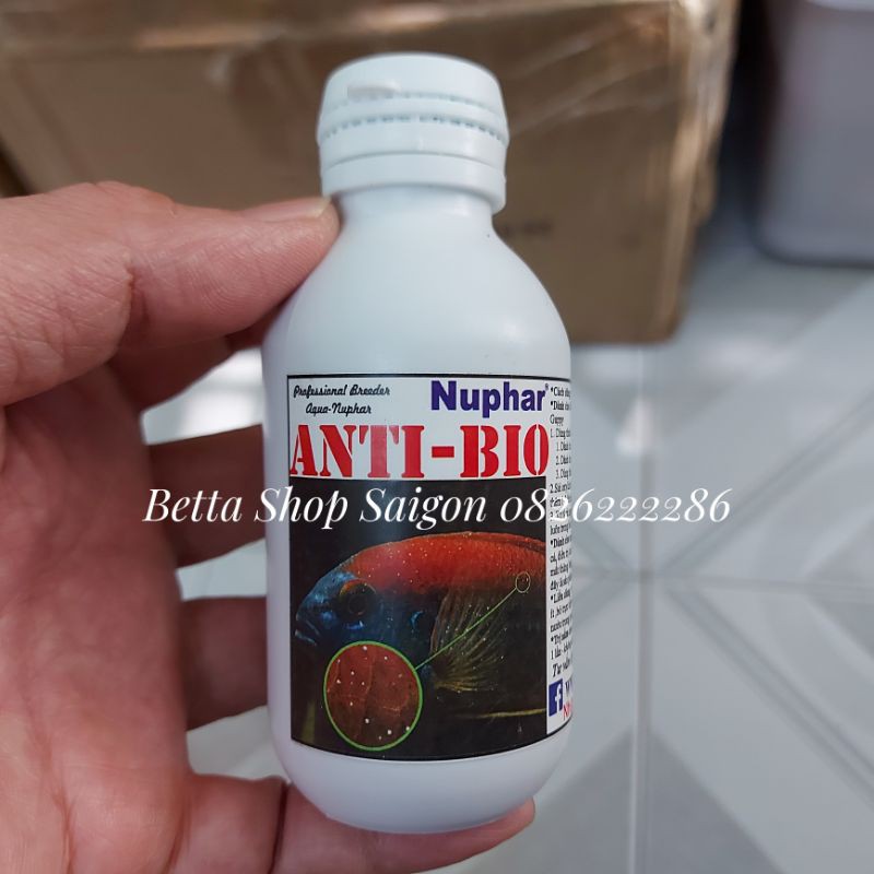 ANTI BIO Nuphar (chai 100ml) - Dung Dịch Xử Lý Túm Và Lắc Ở Cá Cảnh