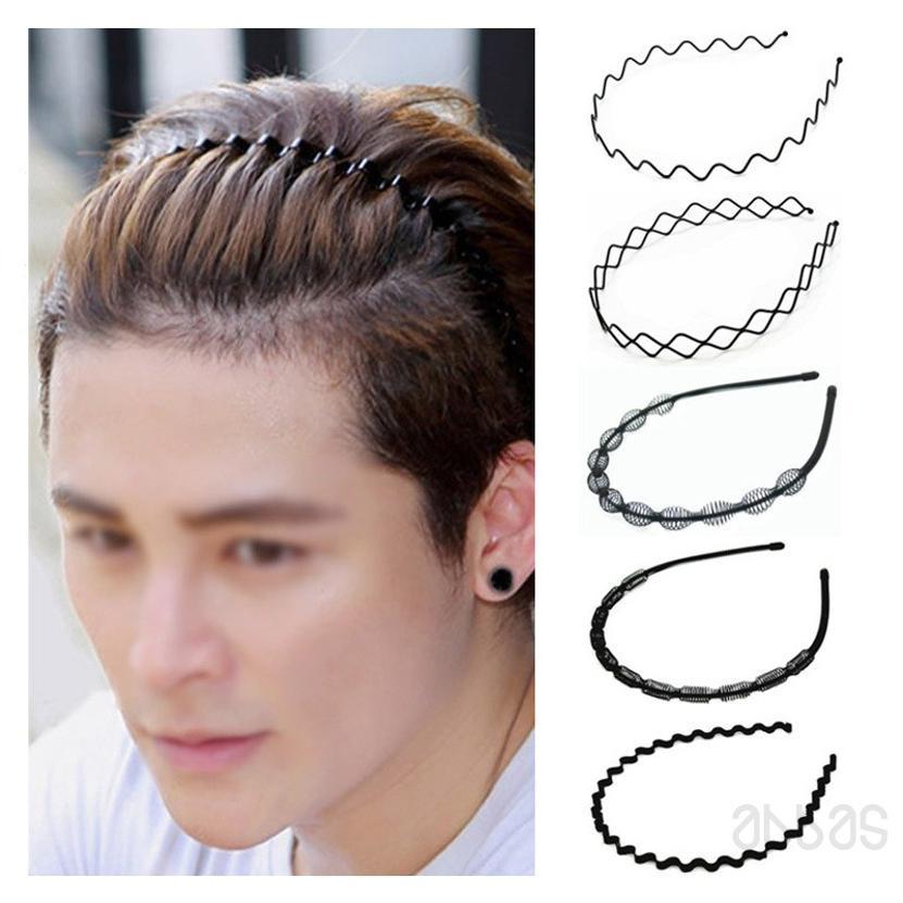 Sắt Đen Đáy Sóng Xoắn ốc Chuyển động Băng đô Đầu khóa tắm Bồn Kẹp tóc mỏng Nam và Nữ Giặt phổ quát Băng đô cài tóc Bán buôn