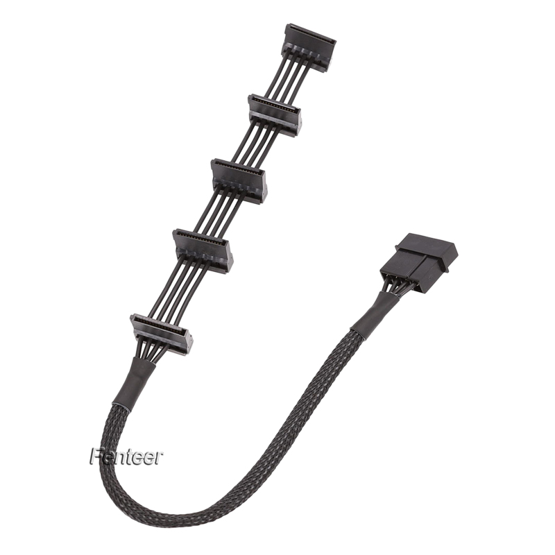 (Hàng Mới Về) Cáp Chia Nguồn 4 Pin Ide Sang 5 Sata Cho Ổ Cứng Hdd Ssd | BigBuy360 - bigbuy360.vn