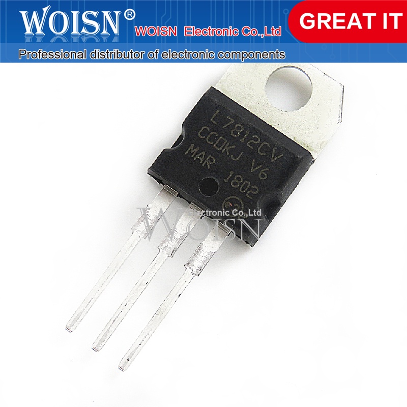 Bộ 10 Linh Kiện Điện Tử l7812cv to-220 l7812 lm7812 7812