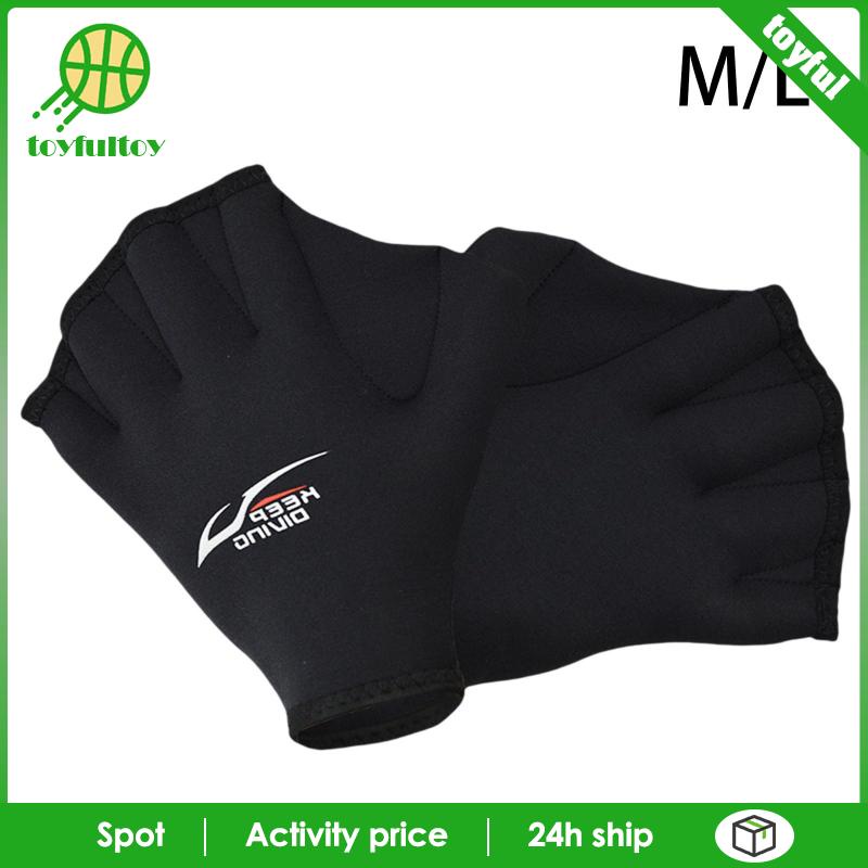 [Toyfulcabin] Găng Tay Bơi Lội Có Màng Chống Phai Màu Cho Nam Và Nữ