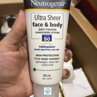 Kem chống nắng dành cho mặt và body Neutrogena Spf 50+