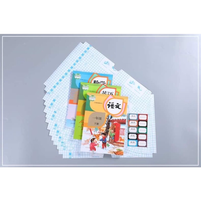 Bọc sách vở decal cho học sinh các cấp , Sét 10 tờ Decal bọc sách chống nước, bẩn, rách, nhăn,3 kích thước