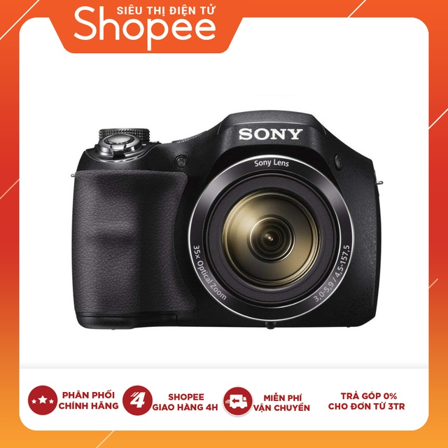 [Mã APDIENTU99 giảm 30K qua AIRPAY]_[Trả góp 0%] Máy ảnh Sony DSC-H300 20.1MP với zoom quang 35x (Đen)