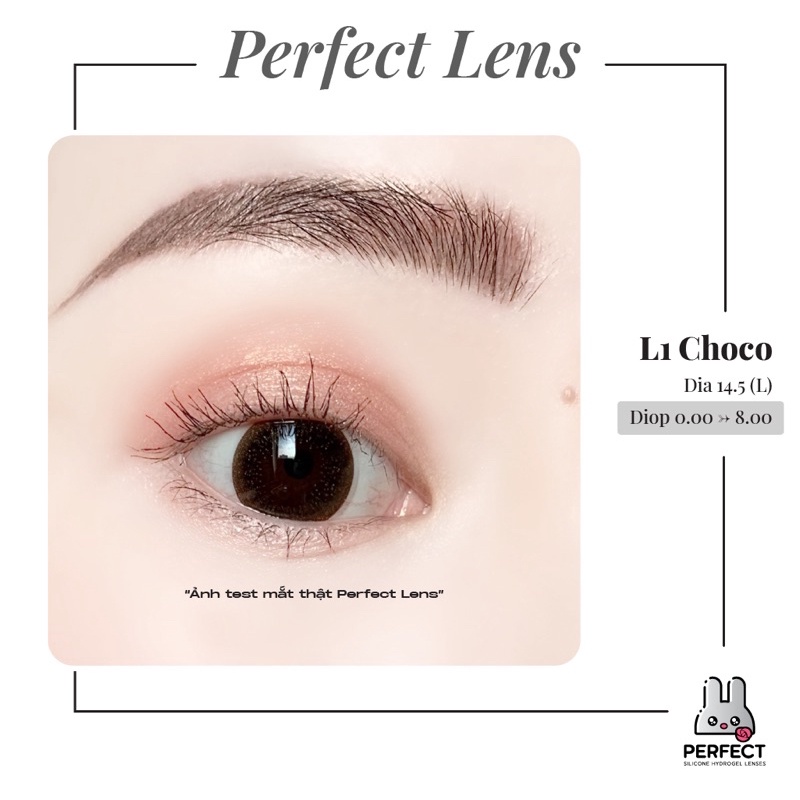 Lens ẢNH MẮT THẬT , Kính Áp Tròng Có Độ Cận L1 CHOCO , DIA 14.5 L , Sản Phẩm Dành Cho Măt Nhạy Cảm  Giá Sale