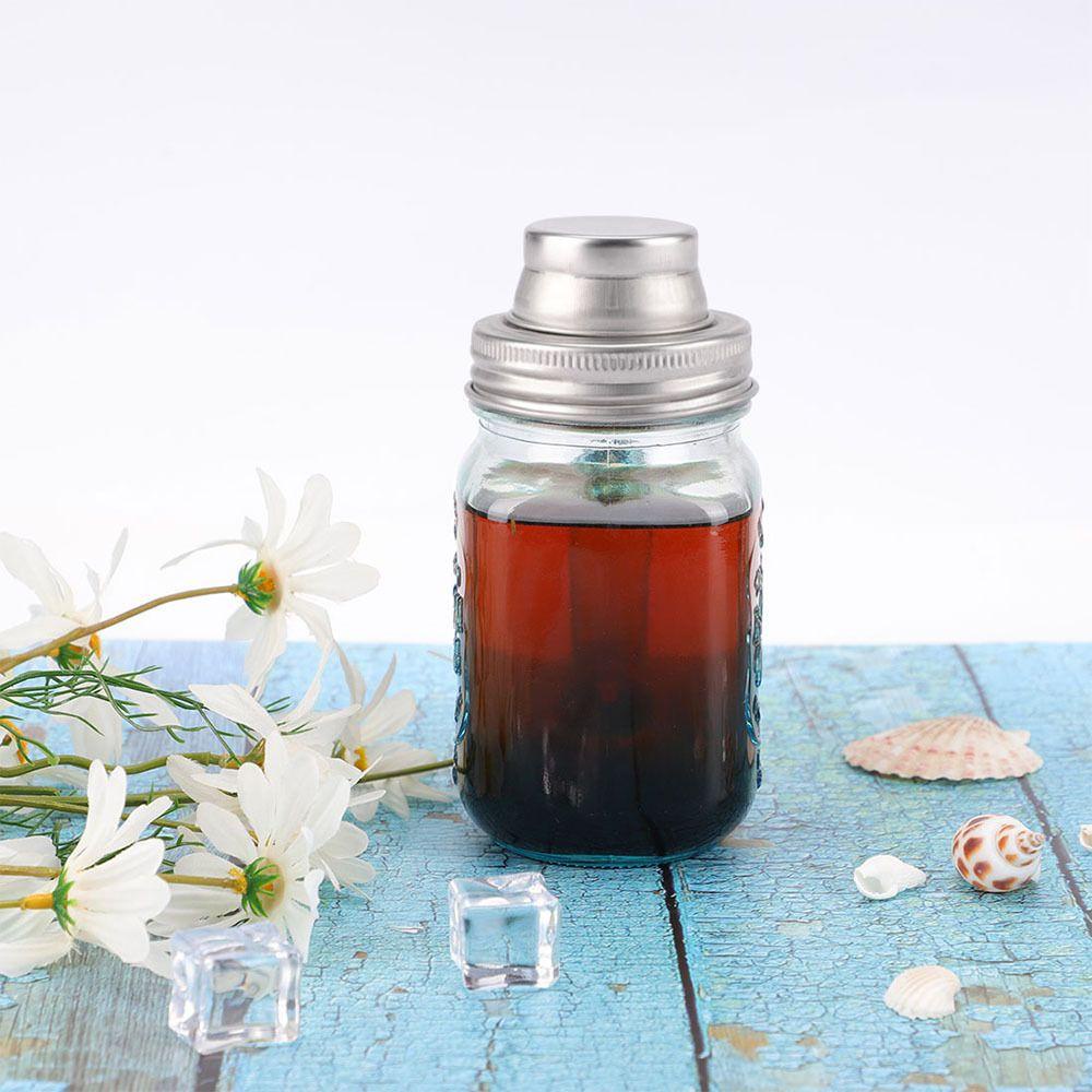 JANE Dụng Cụ Rây Bột Bằng Thép Không Gỉ Có Nắp Đậy Bình Lắc Pha Chế Cocktail