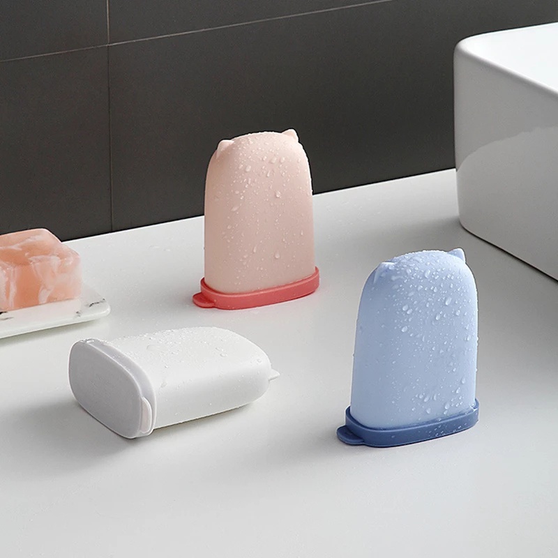 Hộp Đựng Xà Phòng Bằng Silicon Chống Nước Nhiều Màu Sắc Dễ Thương Chống Rò Rỉ Tiện Dụng Cho Phòng Tắm