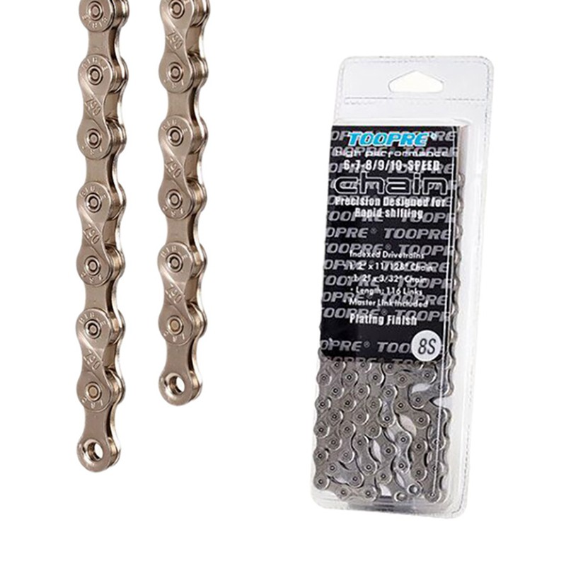 New Stock Toopre Bicycle Chain Single Speed 6 7 8 9 10 11Speed 116L (6/7/8S)