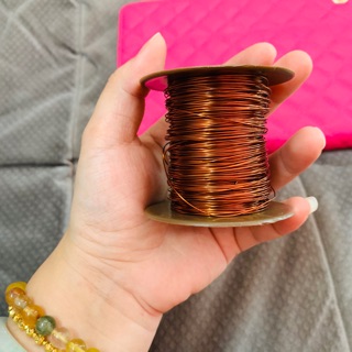 Dây đồng màu vàng cam dùng làm trang sức, bonsai, làm cây kiểng handmade, sản phẩm handmade