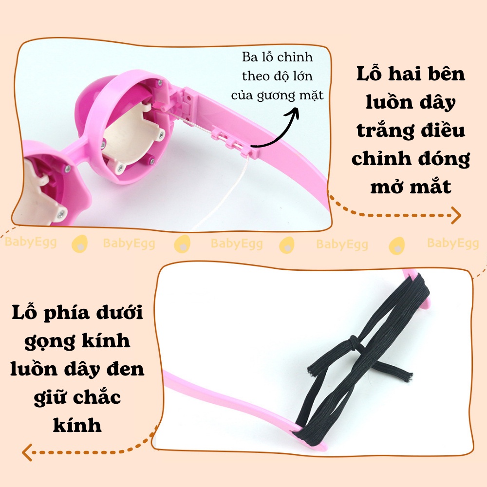 Kính mắt lồi ngộ nghĩnh chớp mắt trái tim bằng nhựa đồ chơi trẻ em cho bé hài hước cho bé trai bé gái 2 3 4 5 6 7 8 tuổi