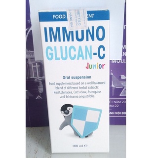 Immuno Glucan C Junior Syrup - Siro hỗ trợ tăng cường sức đề kháng, nâng cao sức khỏe đường hô hấp.