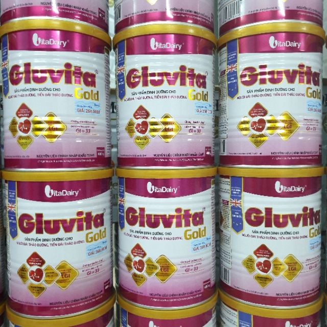 Sữa Gluvita Gold 400g (người bệnh tiểu đường) Date T8.2023