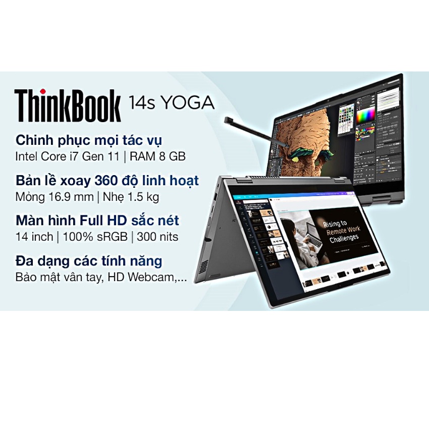 Lenovo ThinkBook 14s Yoga ITL core i7 - 1165G7/ 8GB/ 512GB/ Touch/ Pen/ Win11