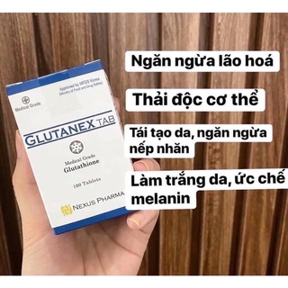 viên uống trắng sáng da glutanex
