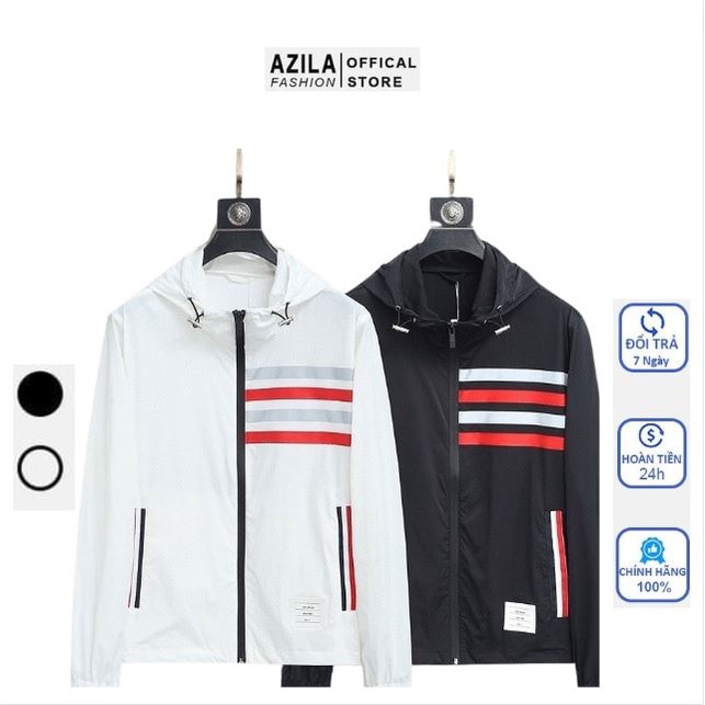 Áo khoác gió nam nữ 2 lớp lót lưới cao cấp chống nước, chống gió- AZILA