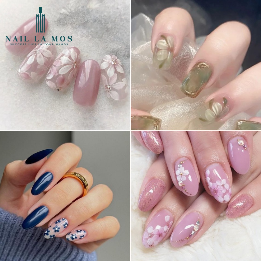 Cọ tròn SLH Hàn Quốc vẽ hoa cúc - Cọ bản tròn vẽ nail chuyên dụng cho dân làm móng