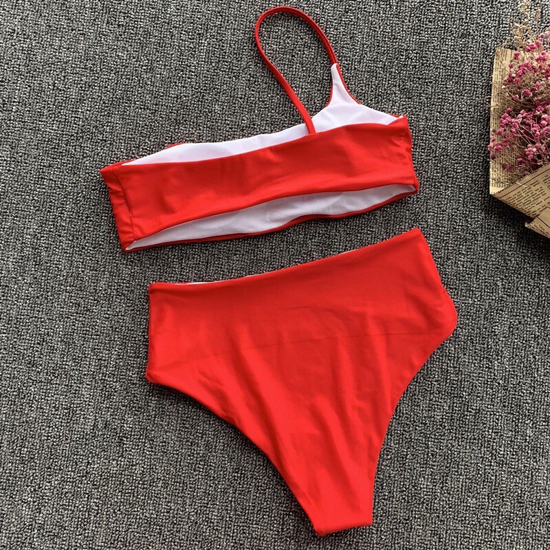 BIKINI CẠP CAO LỆCH VAI THỜI TRANG CÓ SẴN ĐỆM MÚT