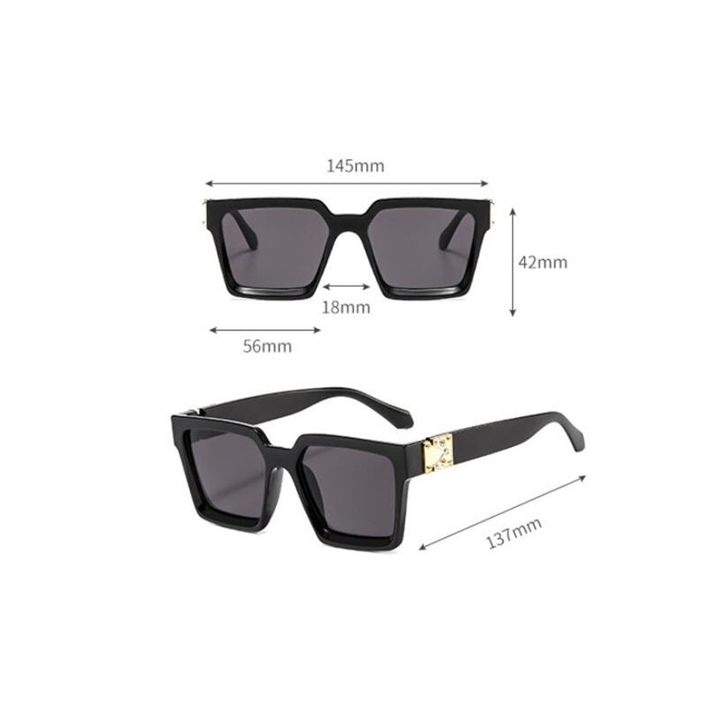 Kính Mát Gọng Vuông Bản Lớn unisex