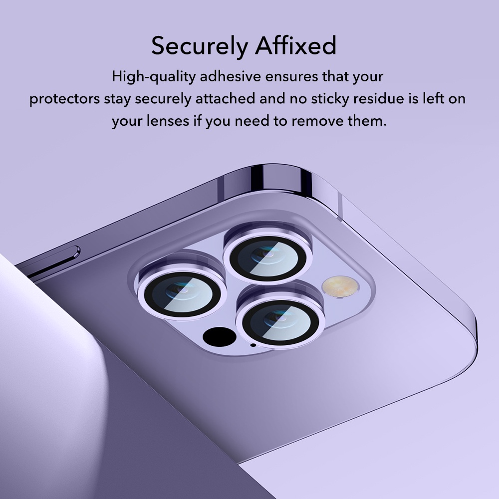 Bảo Vệ Camera IPhone 14 Pro/14 Pro Max Titan, Trong Suốt, Gold |BVC_IP| Chính Hãng, Dán Rời Từng Mắt, Không Để Lại Keo