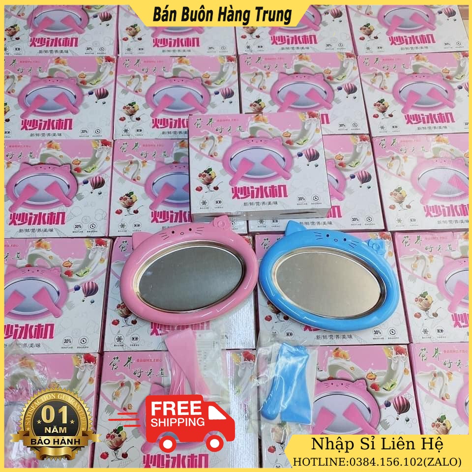 Máy Làm Kem cuộn Thái Lan Tại Nhà Đơn Giản, Dễ Sử Dụng, Không Dùng Điện Nên Cực Kỳ An Toàn với Trẻ nhỏ