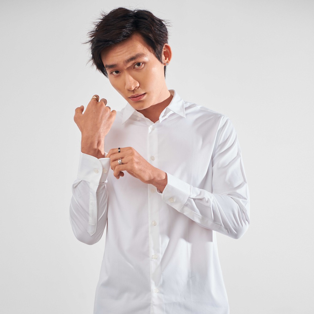 |Hẻm Store| Sơ mi nam Satoshi SASM50 chất liệu cotton tay dài 4 màu form slimfit phong cách trẻ trung dễ phối đồ