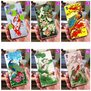 Ốp lưng Sony Xperia Z3 (Dẻo) - Hình Chim, Cá