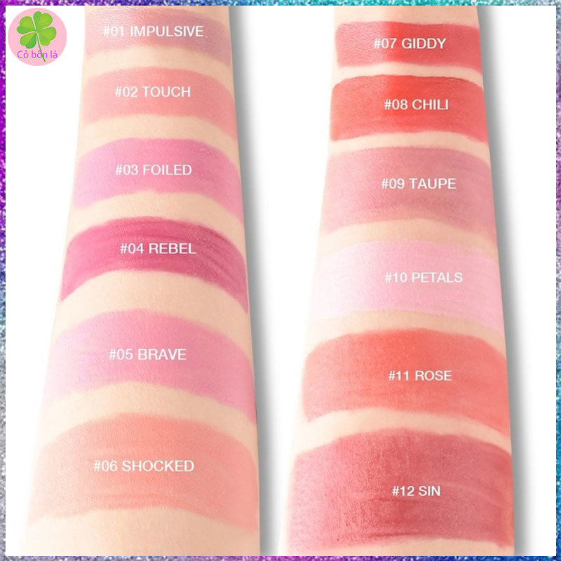 Son kem lì LAMUSELAND chống nước lâu trôi 12 màu nhập khẩu hàn quốc 3.5g | BigBuy360 - bigbuy360.vn