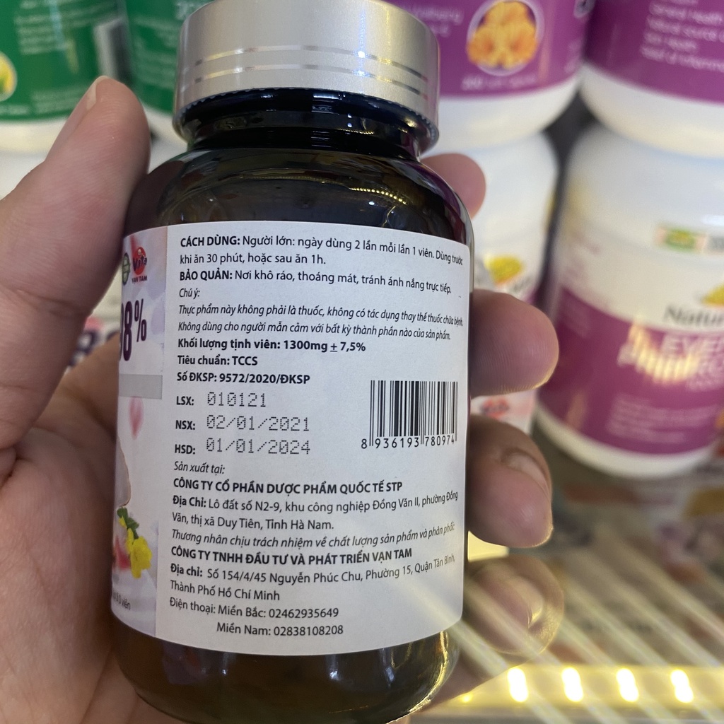 Viên uống Glutathion 98% hỗ trợ chống oxy hóa và cải thiện suy giảm nội tiết tố nữ hộp 30 viên