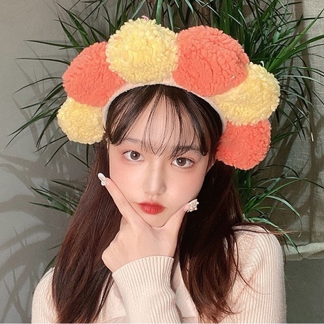 Bờm Hoa, Băng Đô Rửa Mặt Hoa Cài Tóc Hàn Quốc cute PT06