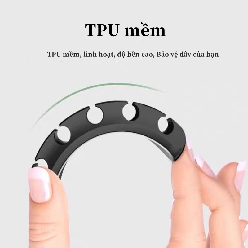 Kẹp cố định dây cáp , Đế Dán Kẹp Cố Định Chống Rối Cáp Sạc,  Dây Chuột, Bàn Phím TOPK.[ chất lượng, đa năng, tiện lợi]