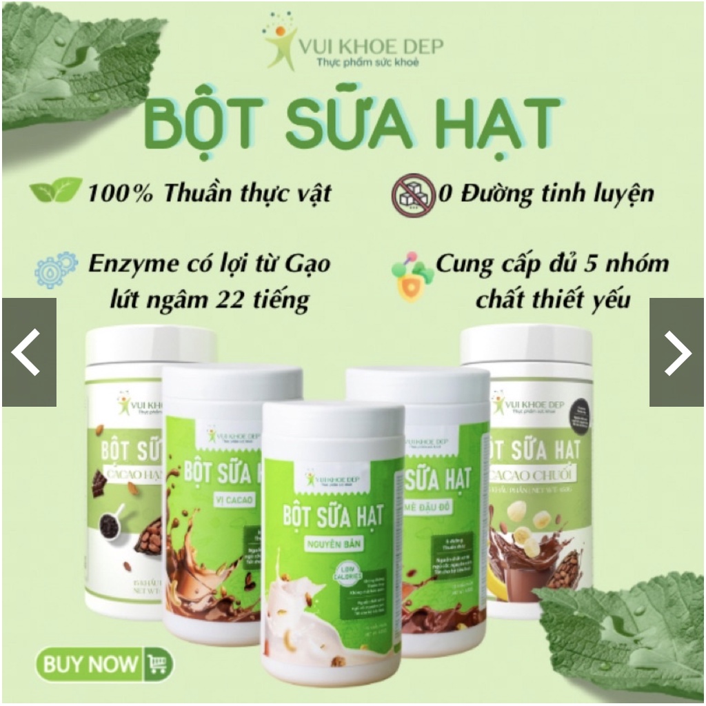 Bột sữa mix 11 loại hạt dinh dưỡng Giảm cân/ Ăn kiêng/Keto tự chọn Vui Khoẻ Đẹp - Bột ngũ cốc, MYHOMI