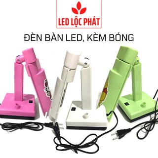 Đèn bàn học led kèm bóng, đèn bàn đọc sách làm việc học tập cho bé