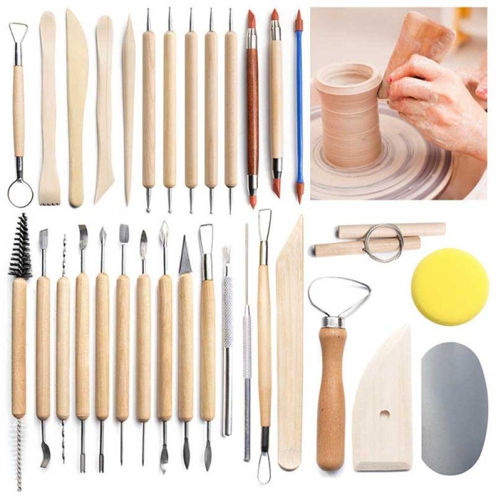 Set 61 Dụng Cụ Điêu Khắc Đất Sét Polymer 1 Kèm Túi Đựng