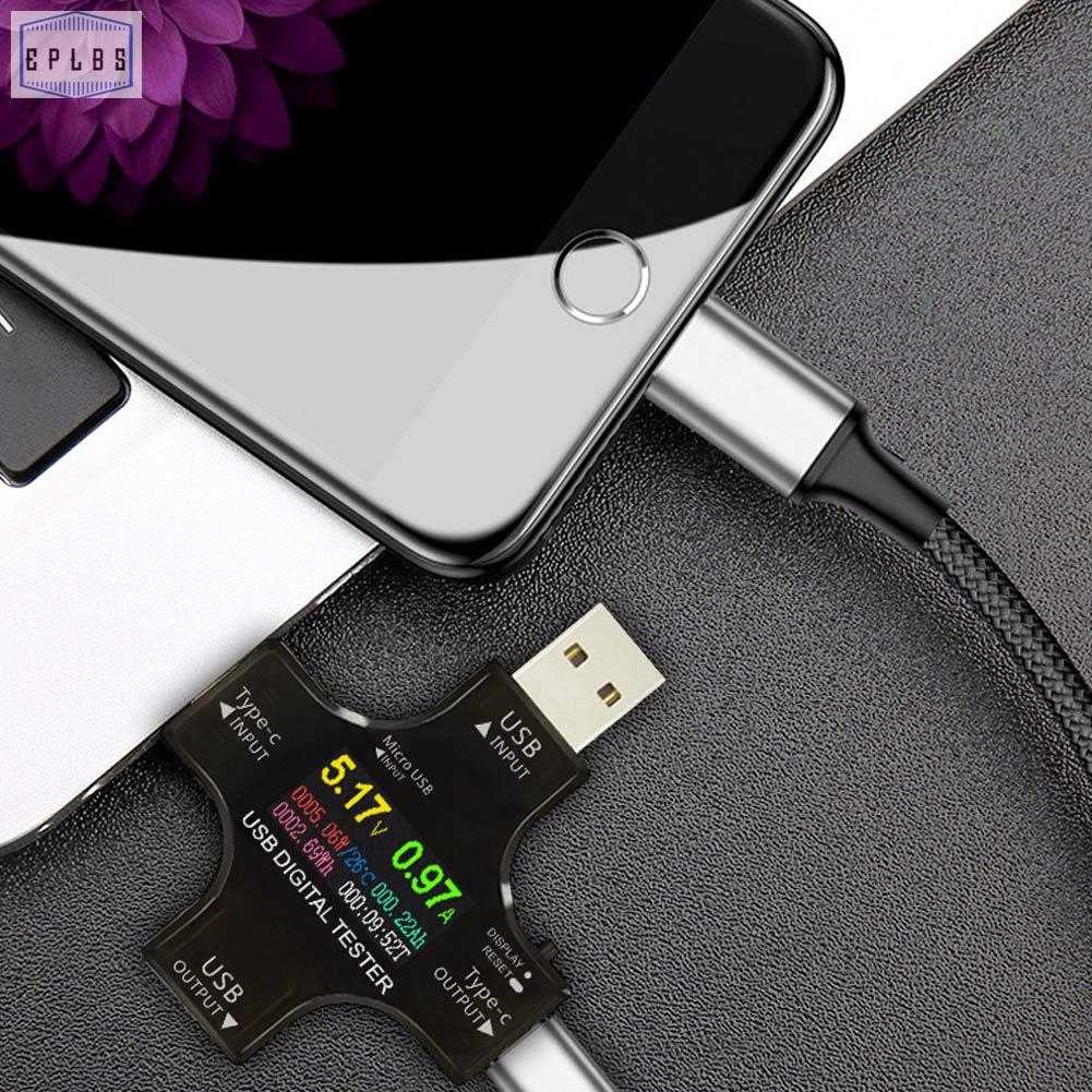 Thiết Bị Đo Dòng Điện Đa Năng USB Type C Có Màn Hình LCD