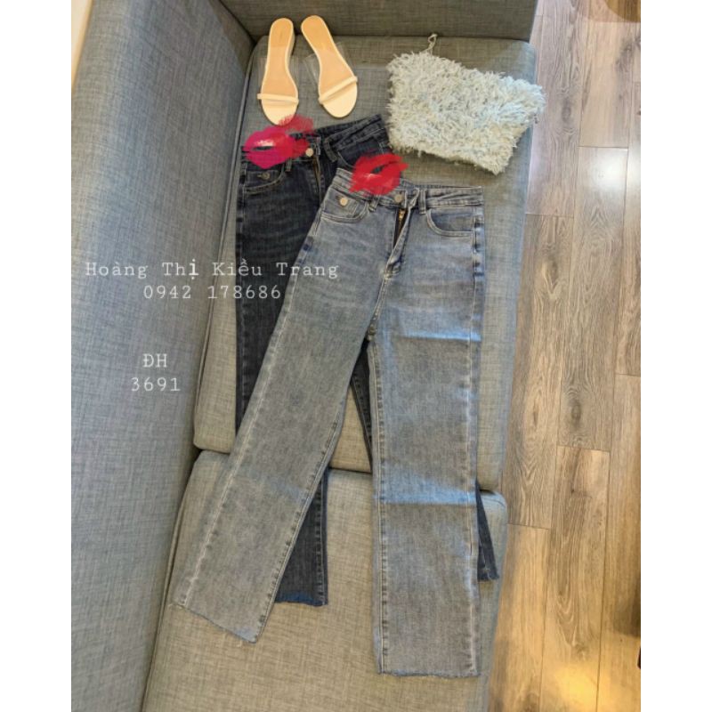 Quần jean ống đứng nắp túi nhỏ hàng QCL1 | BigBuy360 - bigbuy360.vn