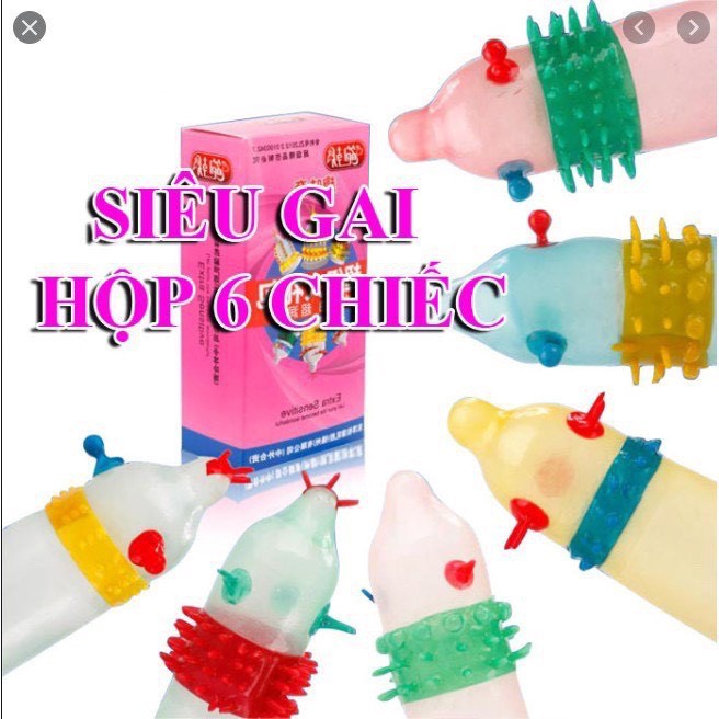Bao cao su Runbo 6 cái - Sêu Gai ( Che tên Sản Phẩm )