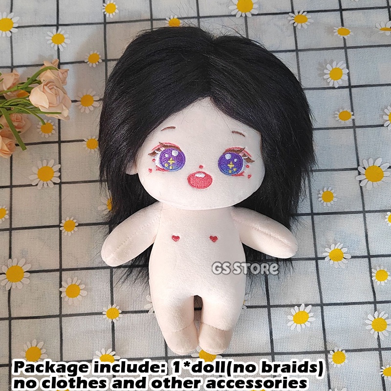 Búp Bê Thần Tượng Jennie Lisa Rose Jisoo Tóc Xoăn Màu Đen Xinh Xắn 20cm