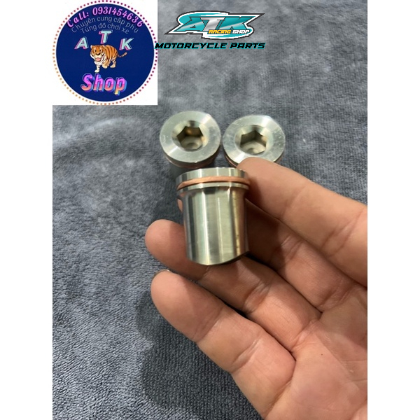 Ốc cảm biến senso Oxy AFR  inox 304 hàn vô cổ pô dành cho các xe canh chạy dynojet