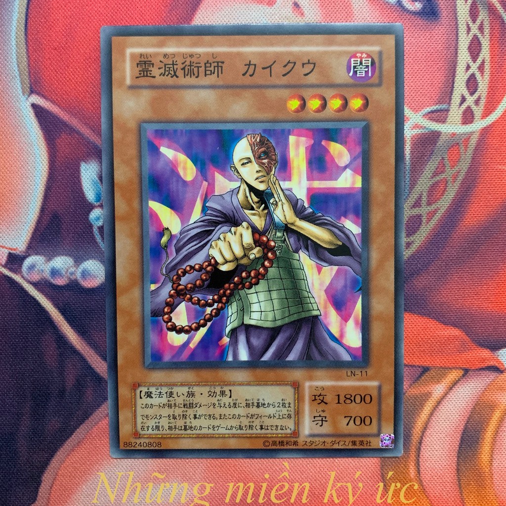 Lá bài Yu-Gi-Oh! Chính hãng Kycoo the Ghost Destroyer Mã đầu LN-11 Common Như mới