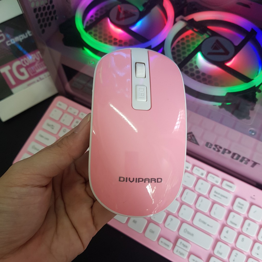 Combo bàn phím chuột không dây màu hồng / Trắng / Đen | BigBuy360 - bigbuy360.vn