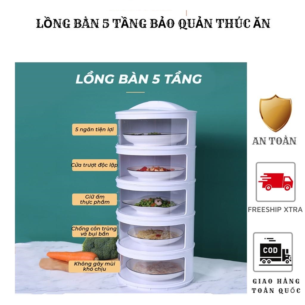 LỒNG BÀN GIỮ NHIỆT 5 TẦNG SEKA HÀNG CAO CẤP ĐỘ BỀN CAO THIẾT KẾ ĐẸP MẮT