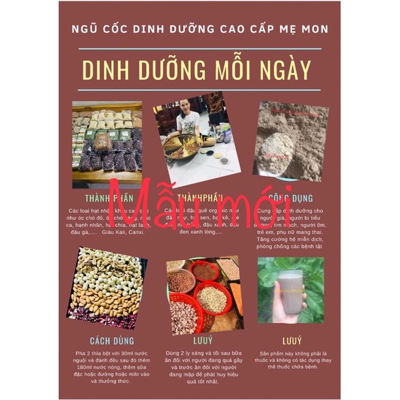 Ngũ cốc dinh dưỡng cao cấp bà bầu, người già 1kg