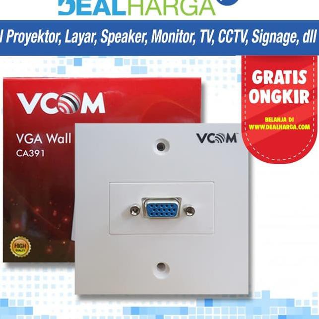 Ổ Cắm Gắn Tường Vcom Vga Chất Lượng Cao