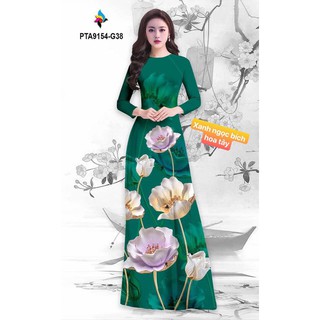 Áo dài lụa Nhật In 3D Hàng Loại 1 Cao Cấp